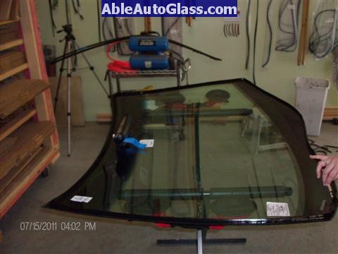 Acura RL 2005-2008 Windshield Replaced- V-notch Dow BetaSeal 1 on Windshield