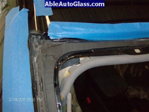 Acura RL 2005-2008 Windshield Replaced - close-up view