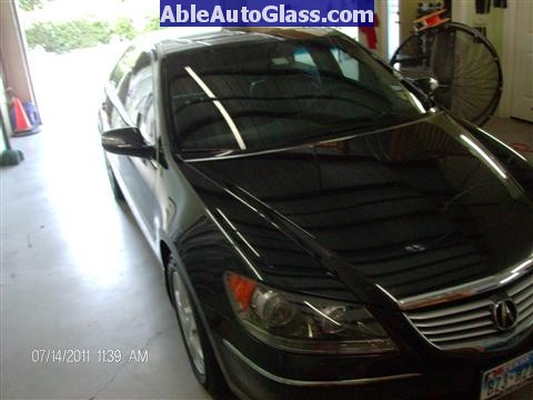 Acura RL 2005-2008 Windshield Replaced - Side View