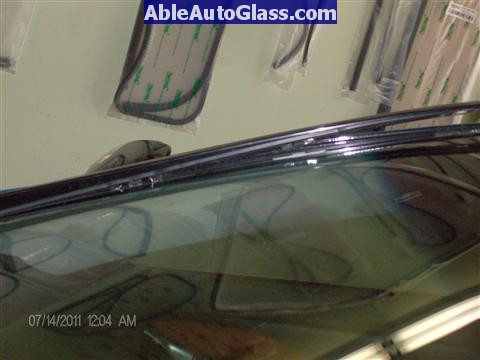 Acura RL 2005-2008 Windshield Replaced - view of molding