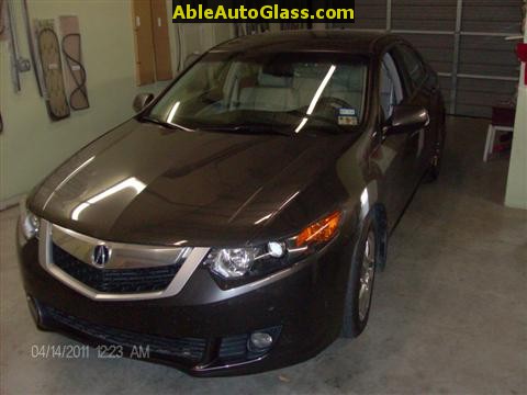 Acura TSX 2009 Windshield Replace - Crack Windshield