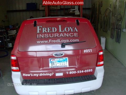 Ford Escape 2010 Fred Loya Windshield Replacement Need Insurance