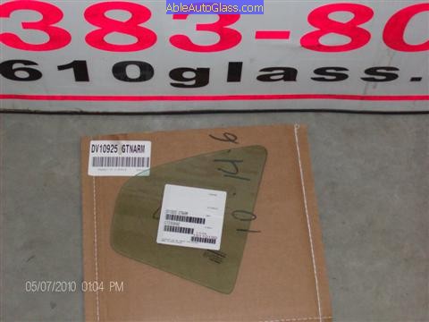 Ford Fusion 2006-2011 Vent Glass Replacement - DV10925GTN Made in South Africa