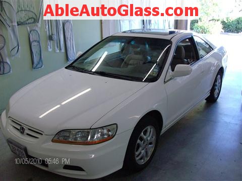 Honda Accord Coupe 2002 Windshield Replacement - All Back Together