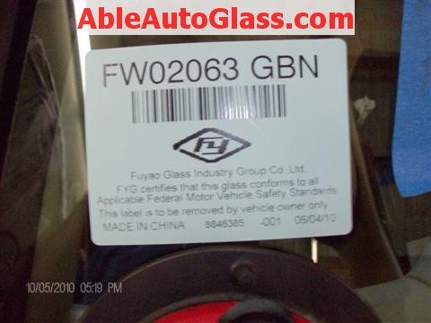 Honda Accord Coupe 2002 Windshield Replacement - FW02063GBN FY Made in China