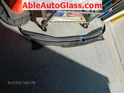 Honda Accord Coupe 2002 Windshield Replacement - View of Cowl