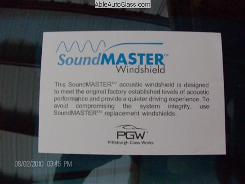 Label -SoundMaster PGW - Acoustic Interlayer Logo DOT 904 USA