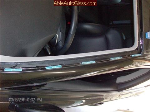 Lexus IS 250 2008 Windshield Replace - drivers side view of clips