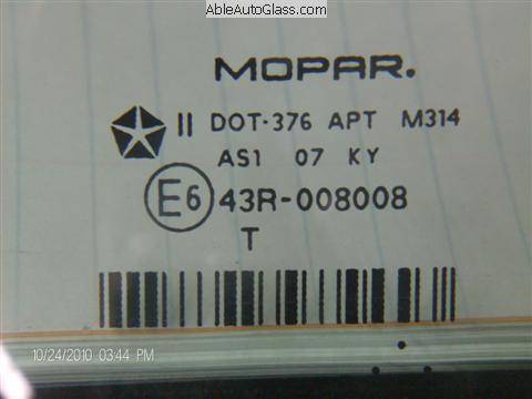Mopar DOT 376 Made by AP Technoglass Corp in USA