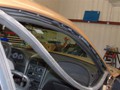 Ford Mustang 2000 Front Windshield Replacement - View Under Door Rubber Molding